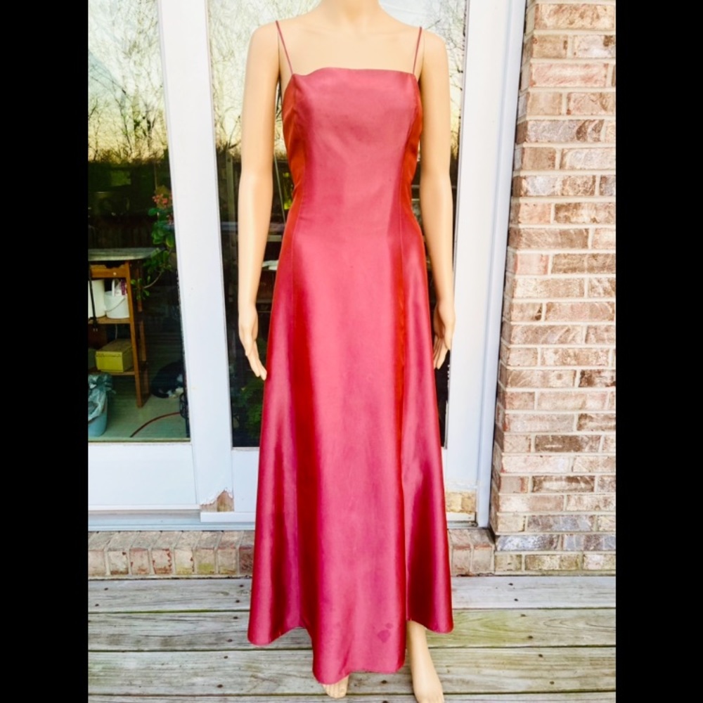 Y2K Stunning Vamp Goth Hollywood Glam Shimmer Evening Formal Prom Dress